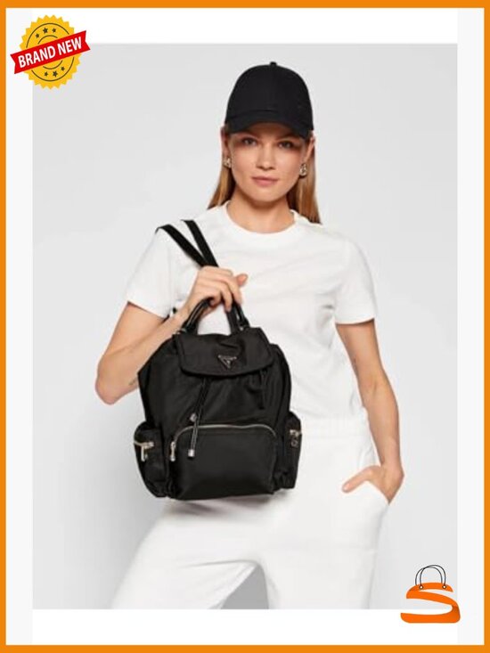 Eco Gemma Backpack Drawstring Flap Nylon Backpack Daypack main image 5